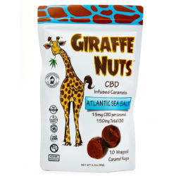 CBD + Atlantic Sea Salt, CBD infused Candy, Giraffe Nuts