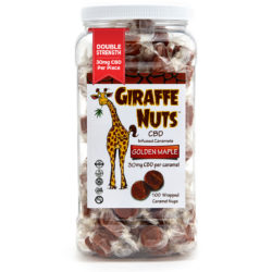 Giraffe Nuts Golden Maple BULK BIN - 100 Pieces - 3000mg CBD