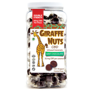 Giraffe Nuts MINT Chocolate BULK BIN | 3000mg CBD - 100 Pieces